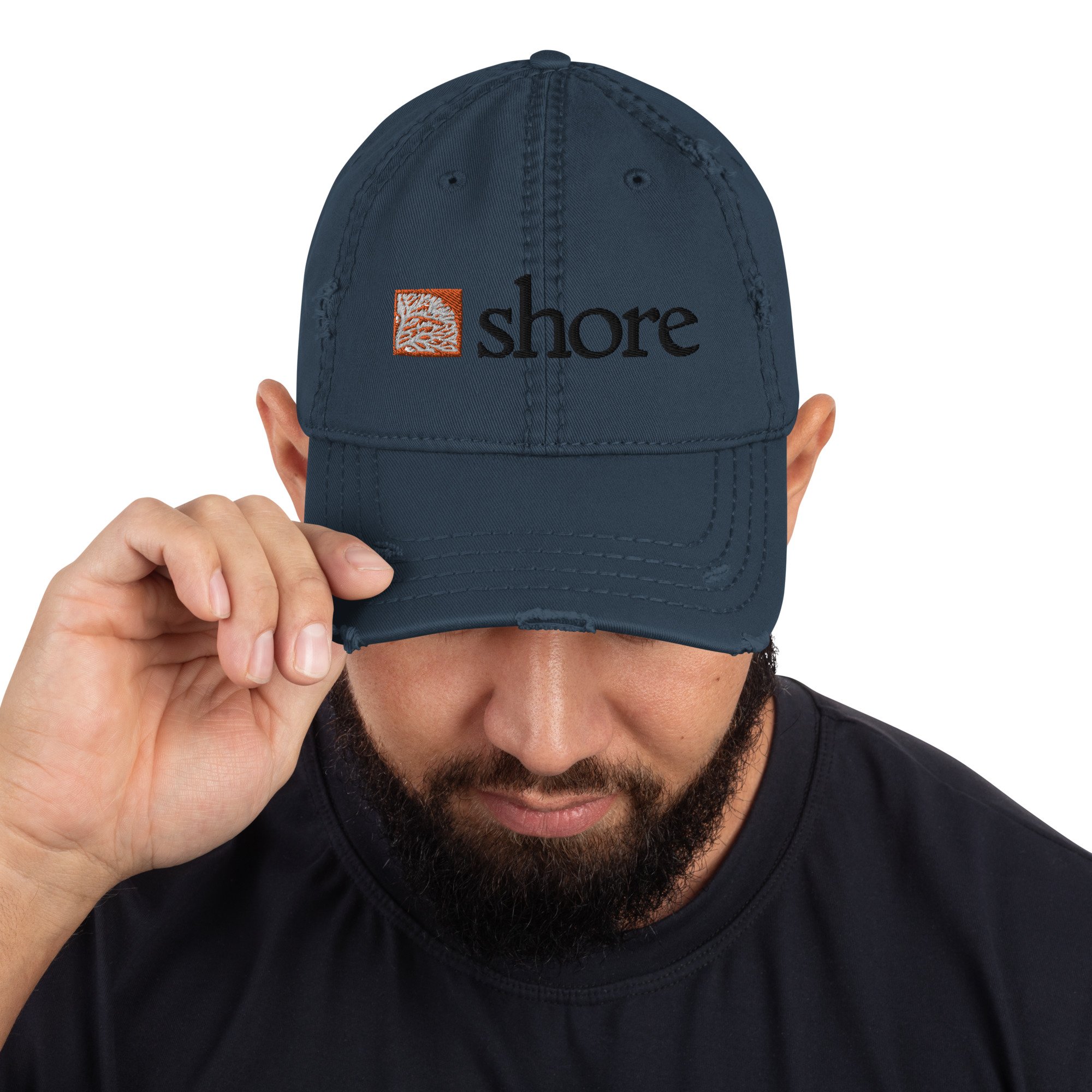Distressed Dad Hat - The Shore Restaurant in Penzance